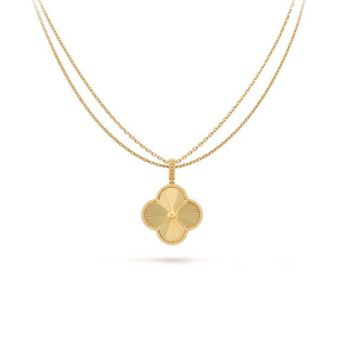 [Vellora Opalyn]CLOVER 25MM PEDANT NECKLACE GOLD