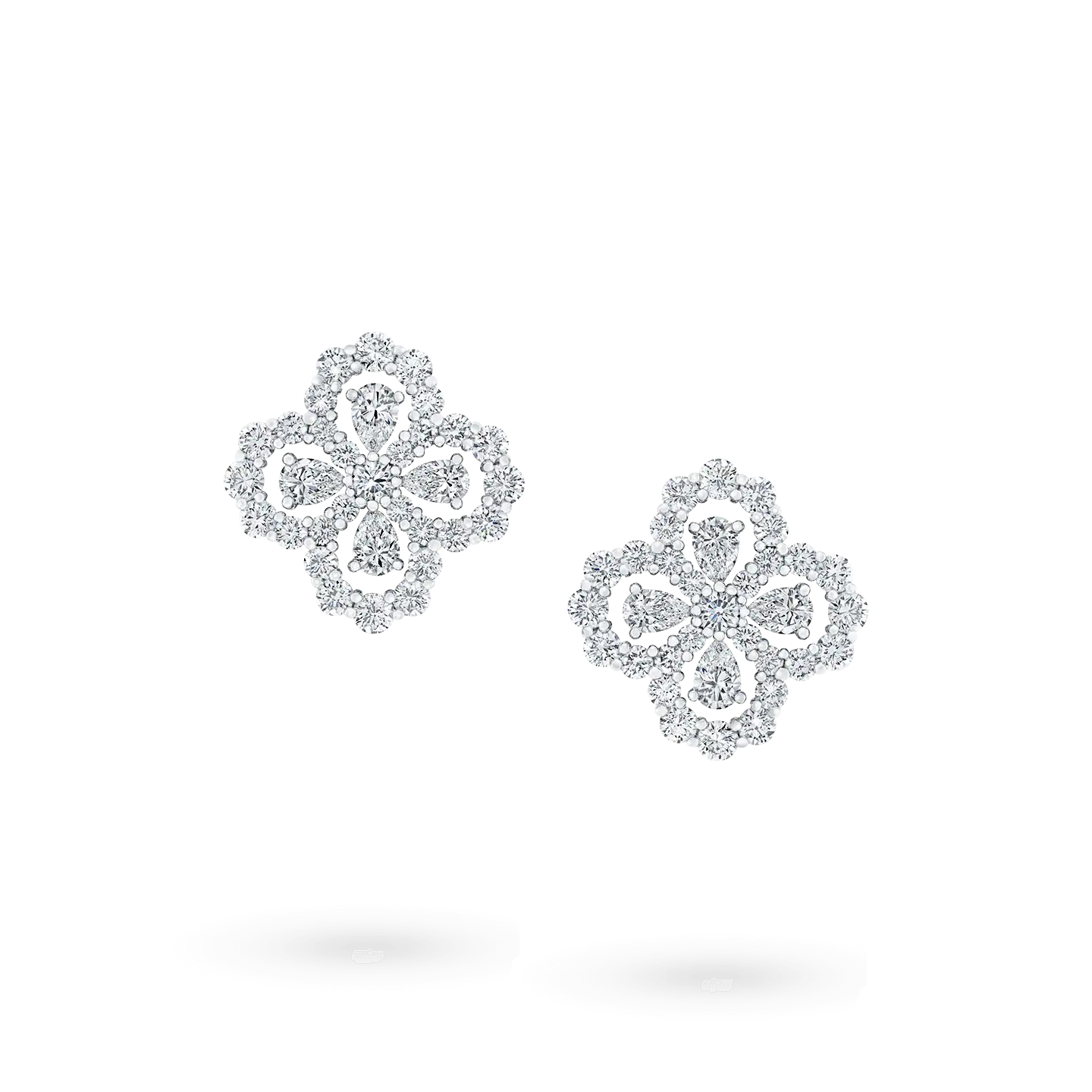 [Vellora Opalyn]LOOP EARRINGS FULL MOTIF DIAMOND 16MM