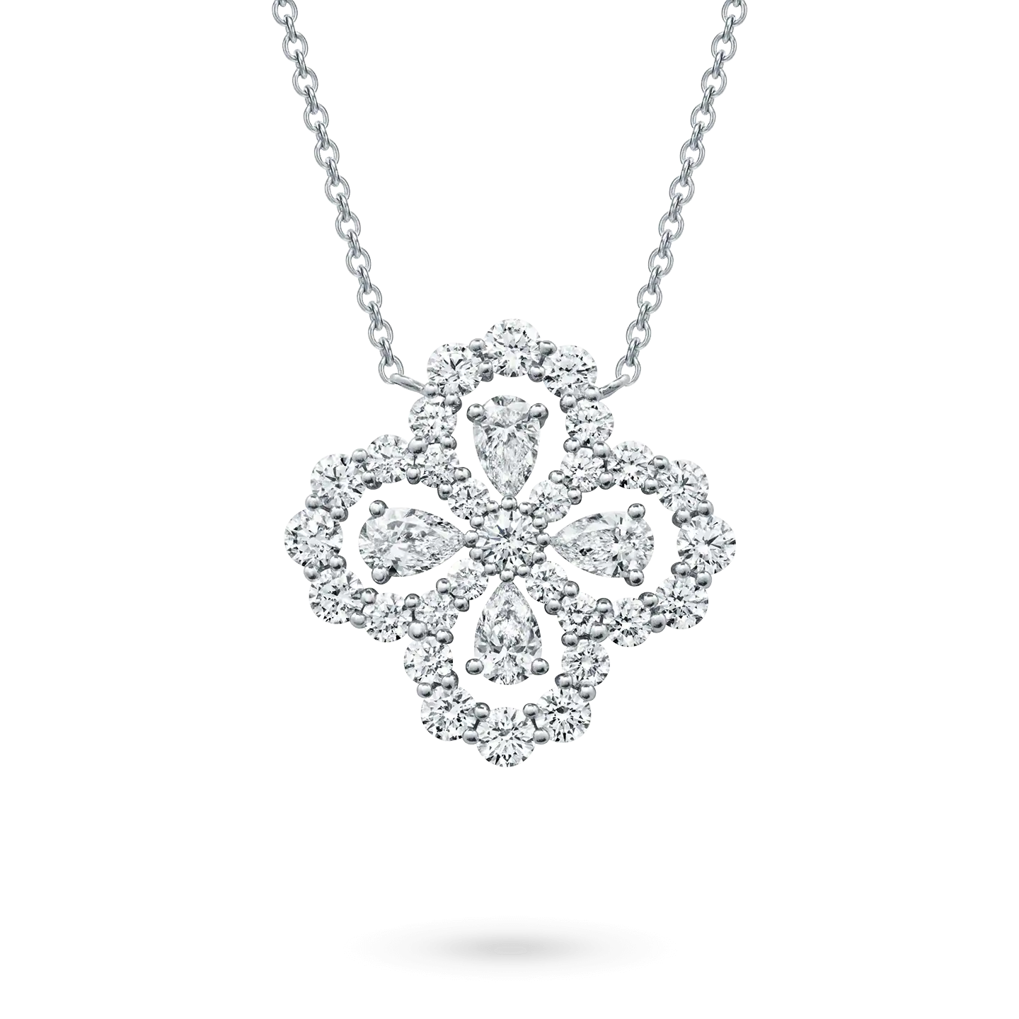 [Vellora Opalyn]LOOP NECKLACE FULL MOTIF DIAMOND 16MM MULTIPLE COLORS