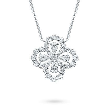 [Vellora Opalyn]LOOP NECKLACE FULL MOTIF DIAMOND 16MM MULTIPLE COLORS