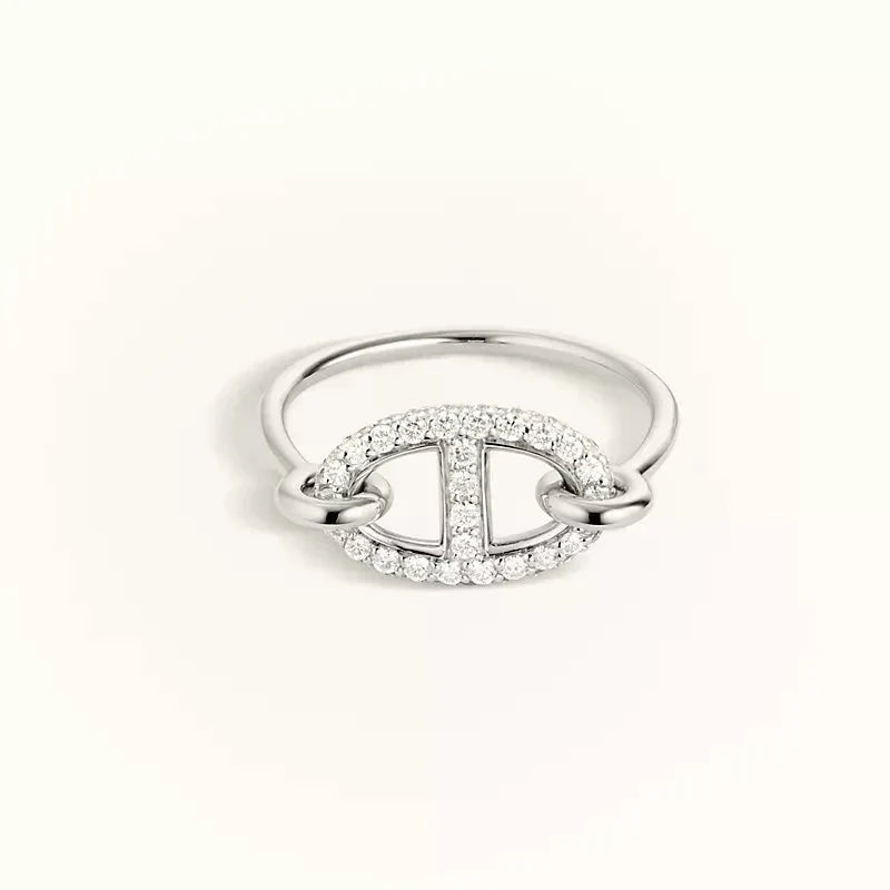 [Vellora Opalyn]RONDE SMALL SILVER DIAMOND RING