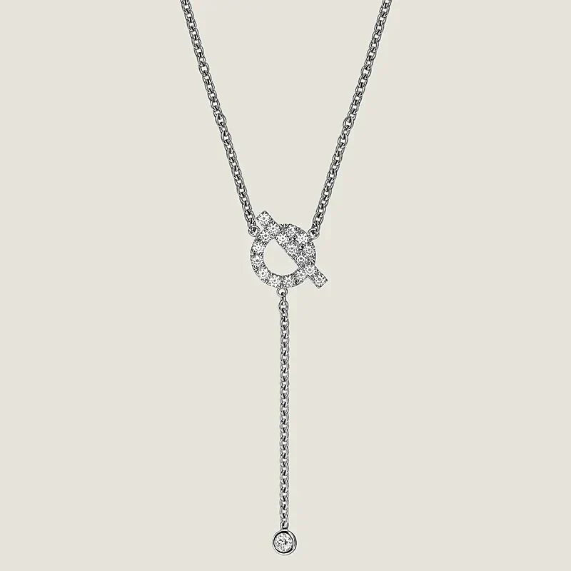[Vellora Opalyn]FINESSE SILVER DIAMOND NECKLACE