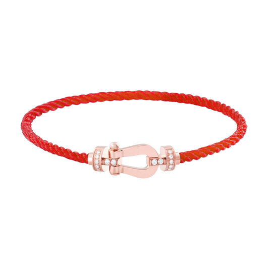 [Vellora Opalyn]FORCE 10 HALF DIAMOND PINK GOLD RED CORDERI LARGE AND MEDIUM MODEL