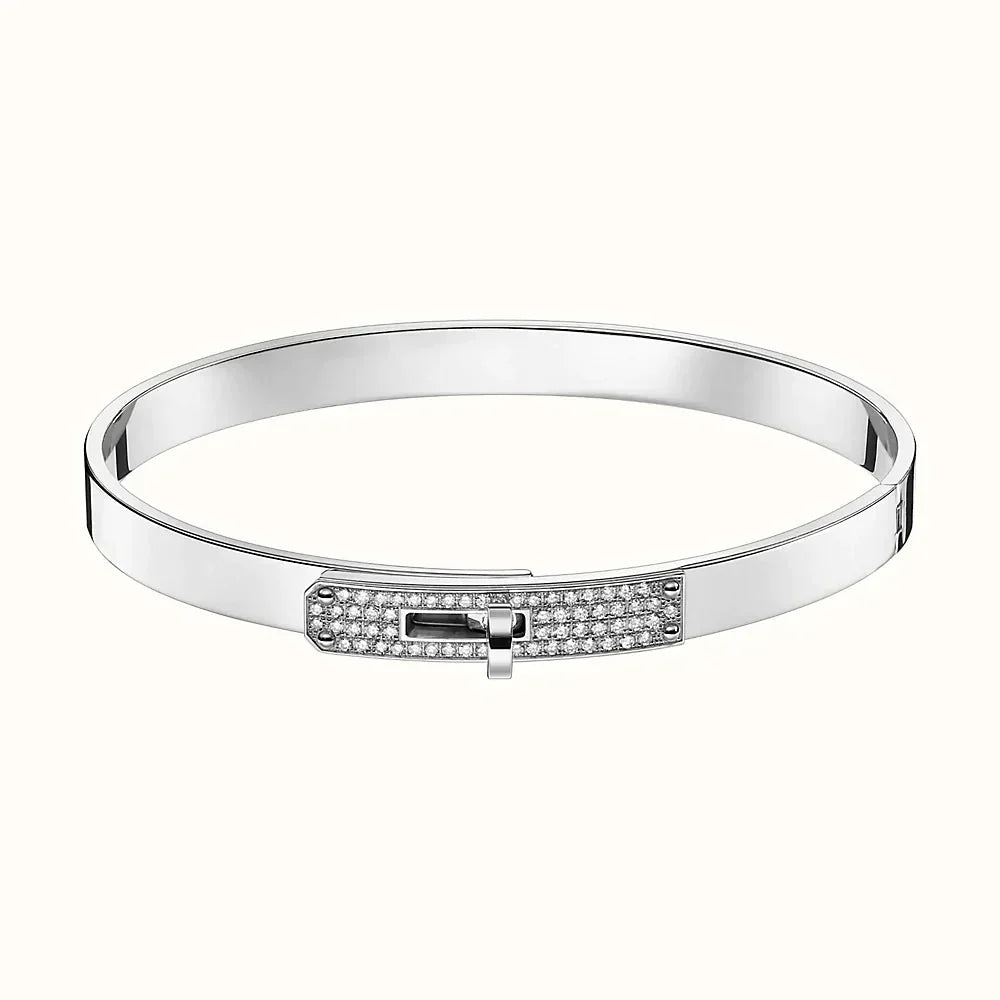 [Vellora Opalyn]KELLY SILVER DIAMOND BRACELET