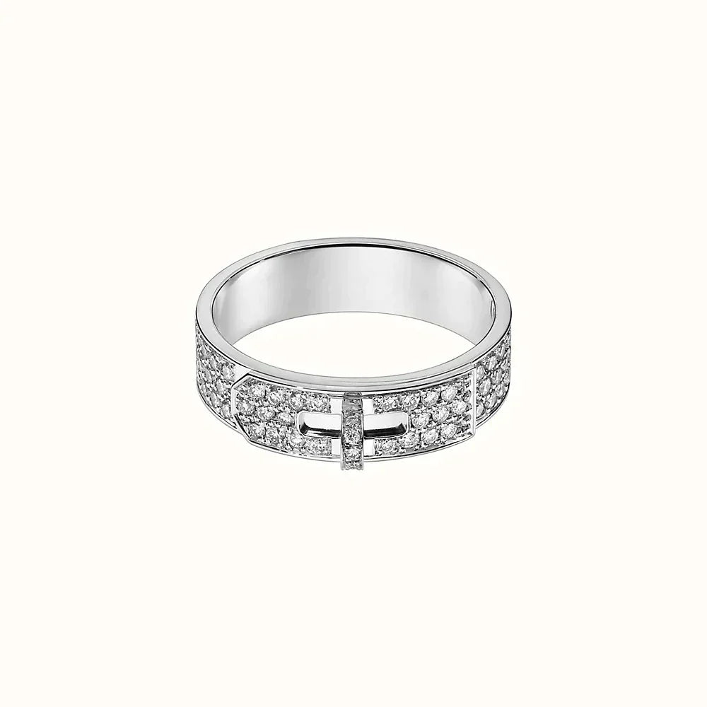 [Vellora Opalyn]KELLY SILVER DIAMOND RING
