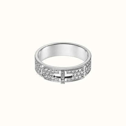 [Vellora Opalyn]KELLY SILVER DIAMOND RING