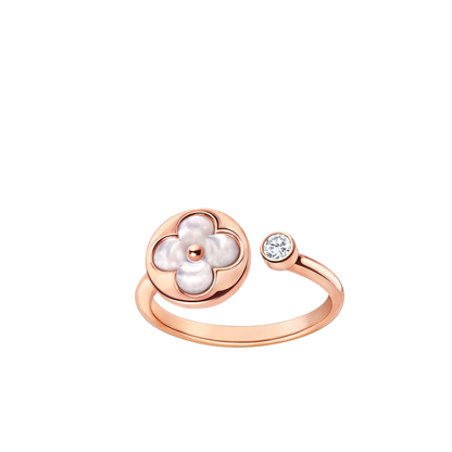 [Vellora Opalyn]SUN 1 DIAMOND PINK MOP RING
