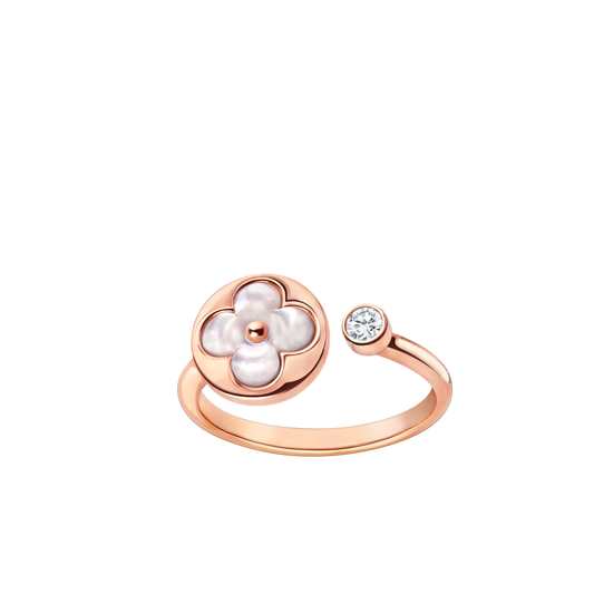 [Vellora Opalyn]SUN 1 DIAMOND PINK MOP RING