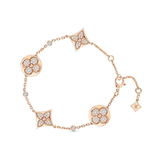 [Vellora Opalyn]STAR AND SUN 4 MOTIFS GOLD DIAMONDS BRACELET