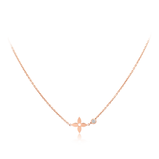 [Vellora Opalyn]BLOSSOM PENDANT PINK GOLD AND DIAMOND
