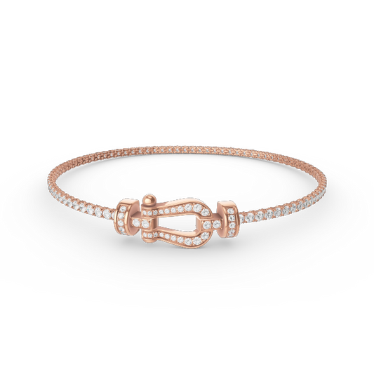 [Vellora Opalyn]FORCE  HORSESHOE  DIAMOND TENNIS BRACELET