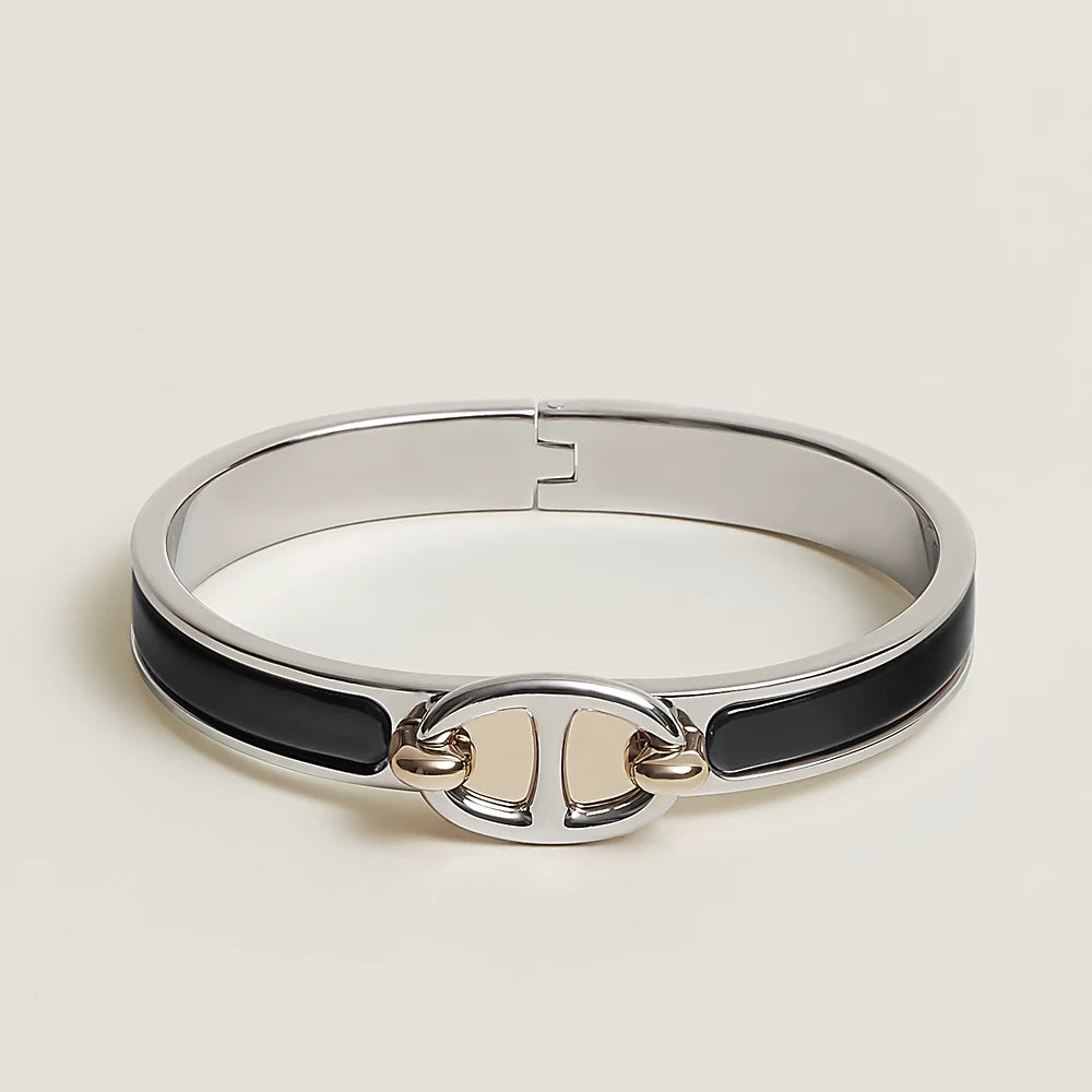 [Vellora Opalyn]CLIC CHAINE SILVER BRACELET