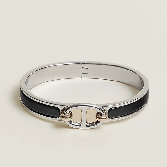 [Vellora Opalyn]CLIC CHAINE SILVER BRACELET