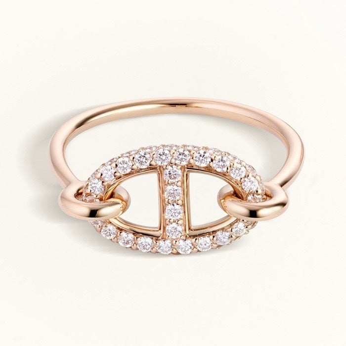 [Vellora Opalyn]RONDE SMALL DIAMOND RING