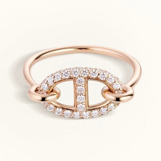 [Vellora Opalyn]RONDE SMALL DIAMOND RING