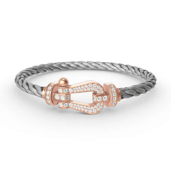 [Vellora Opalyn]FORCE LARGE HORSESHOE FULL DIAMOND BRACELET ROSE GOLD