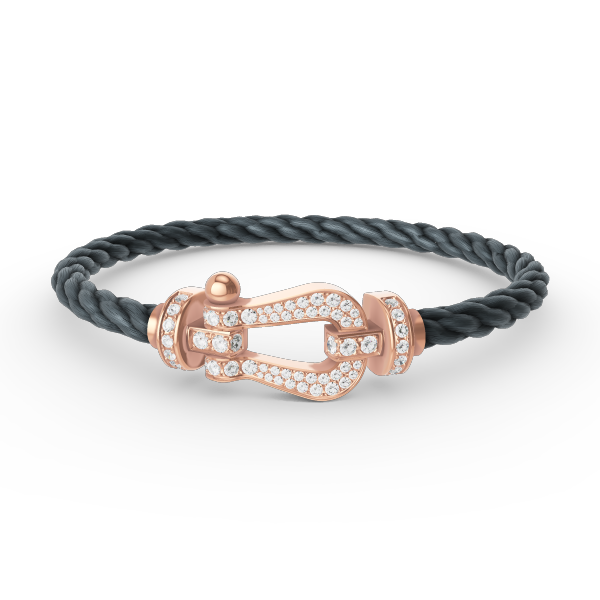 [Vellora Opalyn]FORCE LARGE HORSESHOE FULL DIAMOND BRACELET ROSE GOLD