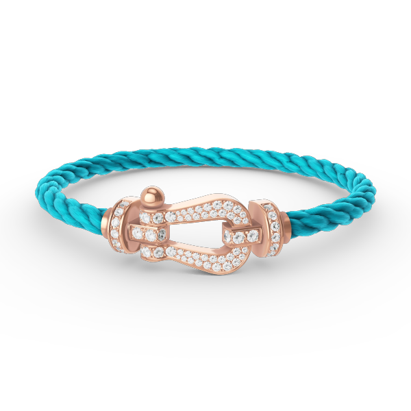 [Vellora Opalyn]FORCE LARGE HORSESHOE FULL DIAMOND BRACELET ROSE GOLD