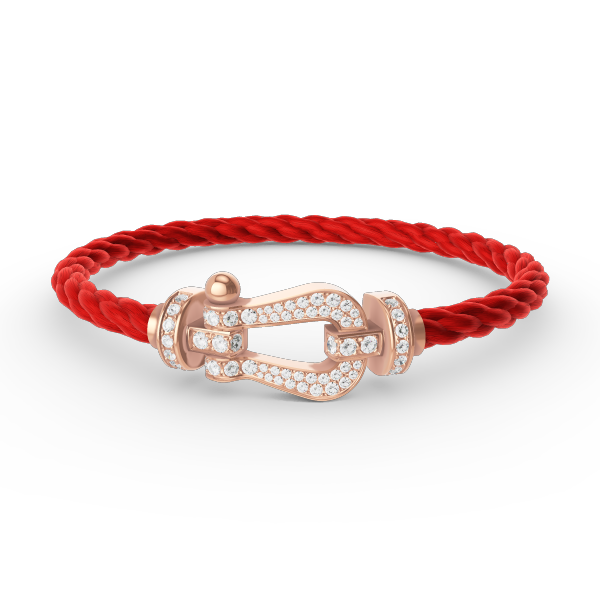 [Vellora Opalyn]FORCE LARGE HORSESHOE FULL DIAMOND BRACELET ROSE GOLD