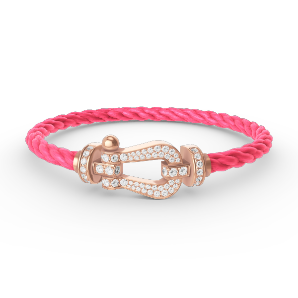 [Vellora Opalyn]FORCE LARGE HORSESHOE FULL DIAMOND BRACELET ROSE GOLD