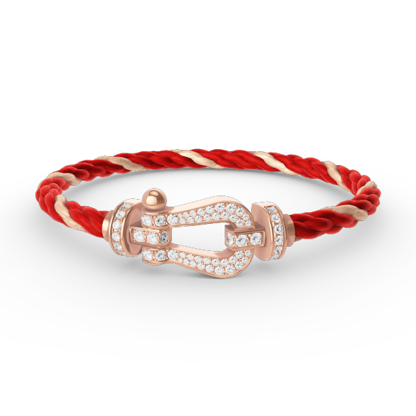 [Vellora Opalyn]FORCE LARGE HORSESHOE FULL DIAMOND BRACELET ROSE GOLD