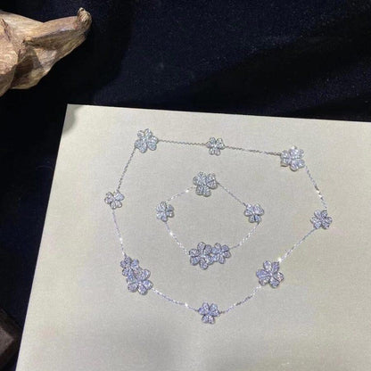 [Vellora Opalyn]FRIVOLE SILVER 5 FLOWERS BRACELET