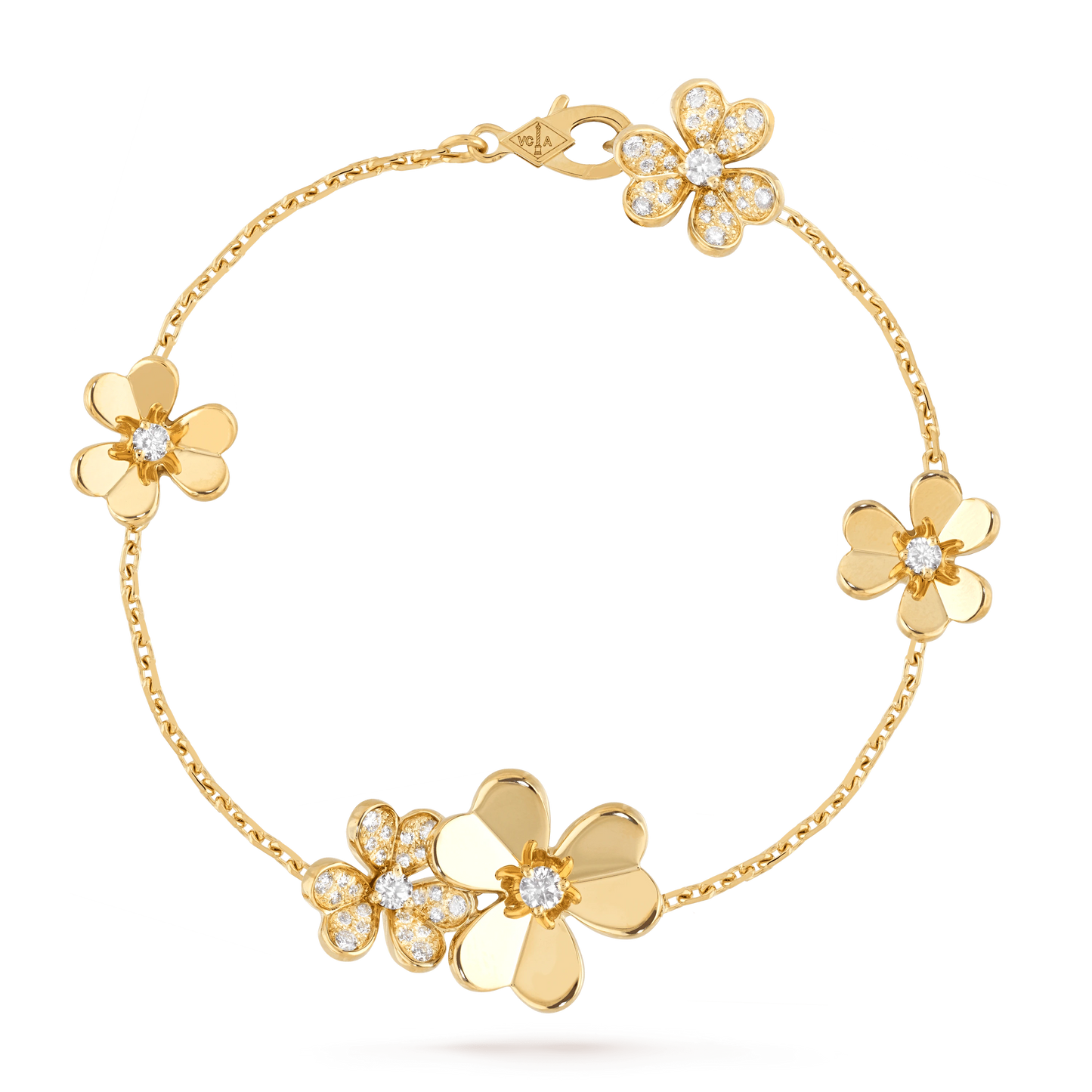 [Vellora Opalyn]FRIVOLE GOLD 5 FLOWERS BRACELET