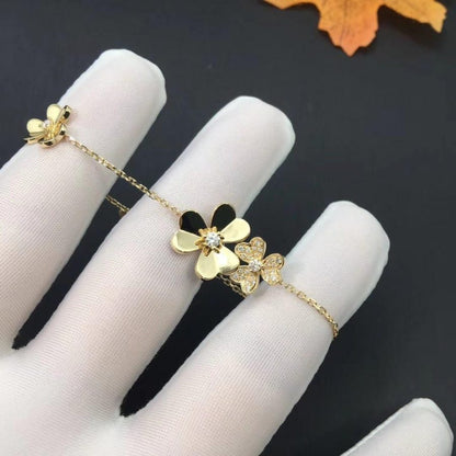 [Vellora Opalyn]FRIVOLE GOLD 5 FLOWERS BRACELET