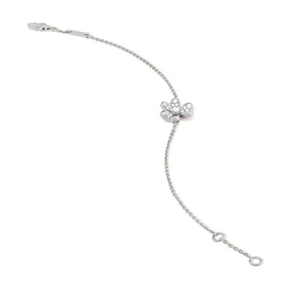 [Vellora Opalyn]FRIVOLE SILVER FLOWER DIAMOND BRACELET