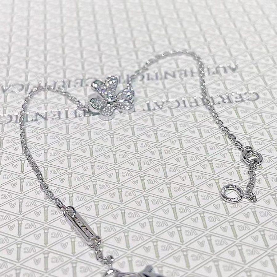 [Vellora Opalyn]FRIVOLE SILVER FLOWER DIAMOND BRACELET