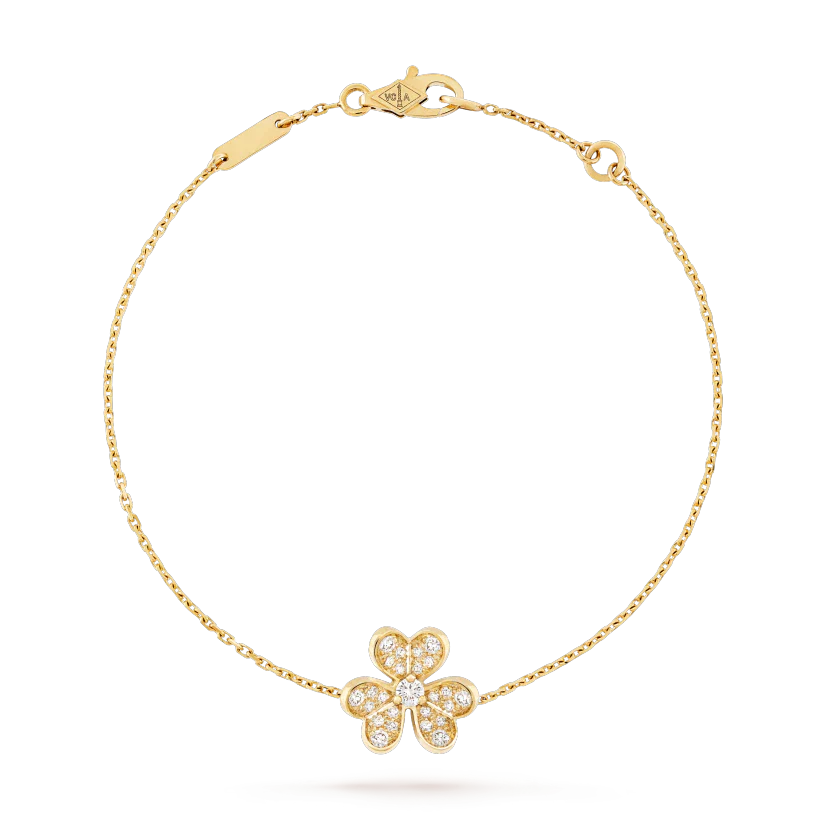 [Vellora Opalyn]FRIVOLE GOLD FLOWER DIAMOND BRACELET