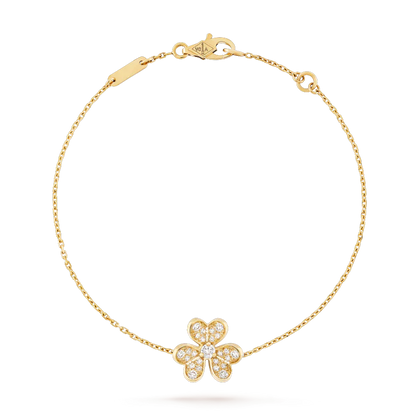 [Vellora Opalyn]FRIVOLE GOLD FLOWER DIAMOND BRACELET