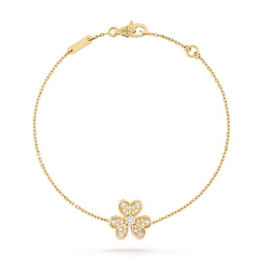 [Vellora Opalyn]FRIVOLE GOLD FLOWER DIAMOND BRACELET