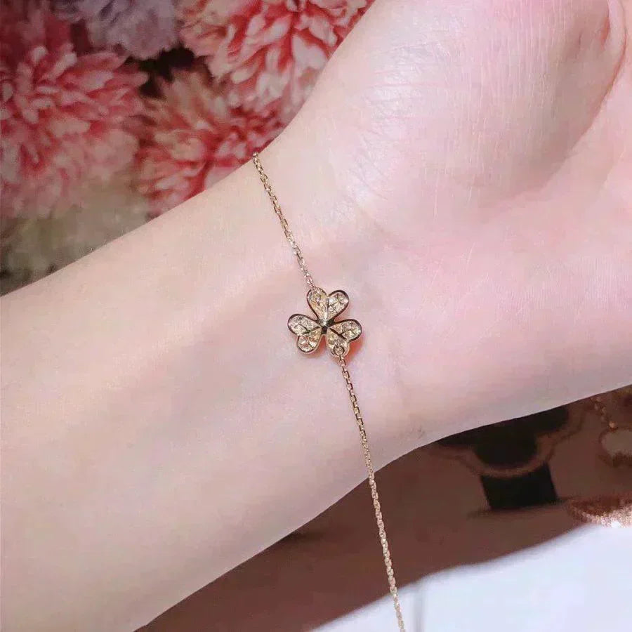 [Vellora Opalyn]FRIVOLE GOLD FLOWER DIAMOND BRACELET