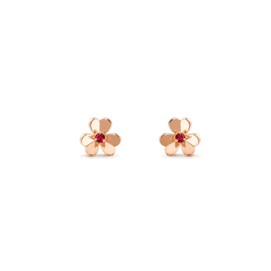 [Vellora Opalyn]FRIVOLE  FLOWER PINK EARRINGS