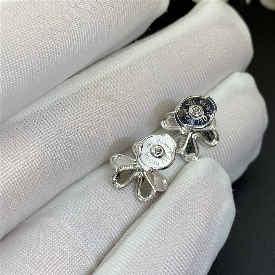 [Vellora Opalyn]FRIVOLE MINI SILVER FLOWER EARRINGS