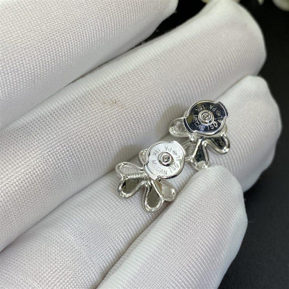 [Vellora Opalyn]FRIVOLE MINI SILVER FLOWER EARRINGS