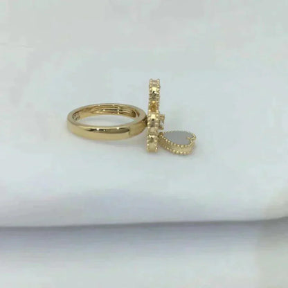 [Vellora Opalyn]SWEET CLOVER WHITE MOP RING