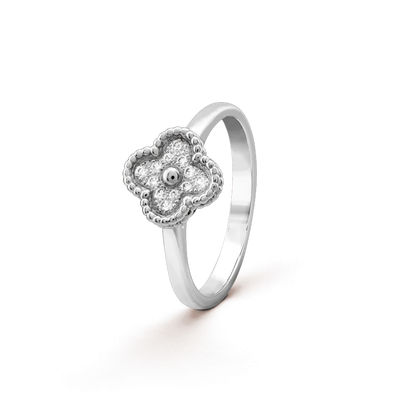 [Vellora Opalyn]CLOVER DIAMOND RING