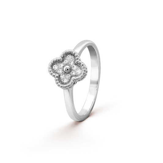 [Vellora Opalyn]CLOVER DIAMOND RING