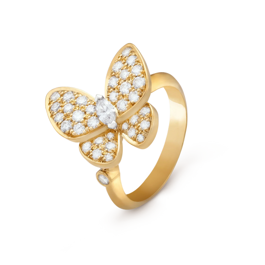 [Vellora Opalyn]BUTTERFLY DIAMOND RING