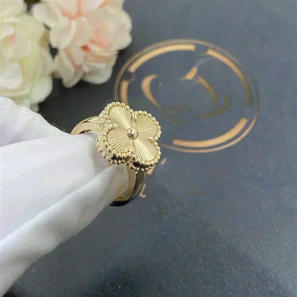 [Vellora Opalyn]CLOVER GOLD RING