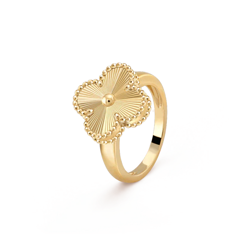 [Vellora Opalyn]CLOVER GOLD RING