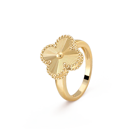 [Vellora Opalyn]CLOVER GOLD RING