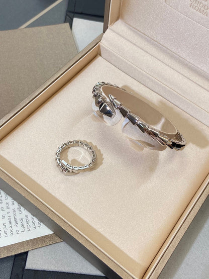 [Vellora Opalyn]SERPENTI VIPER SILVER BRACELET