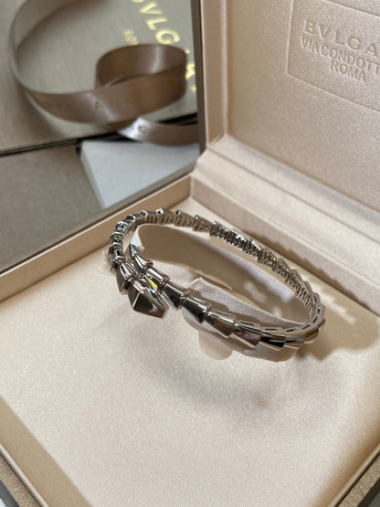 [Vellora Opalyn]SERPENTI VIPER SILVER BRACELET