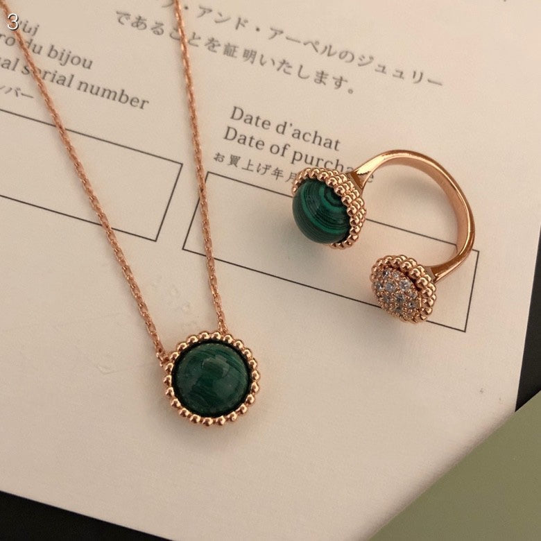 [Vellora Opalyn]PERLEE COULEURS DIAMOND ROSE GOLD BETWEEN THE FINGER RING