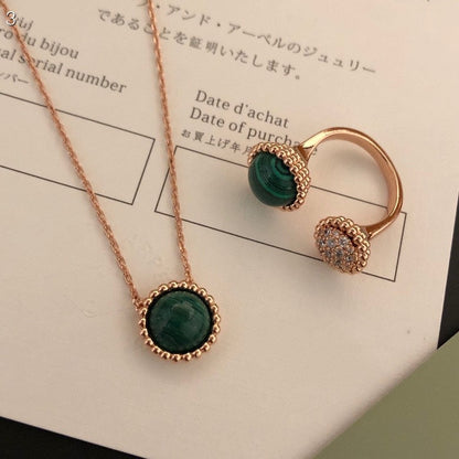 [Vellora Opalyn]PERLEE COULEURS DIAMOND ROSE GOLD BETWEEN THE FINGER RING