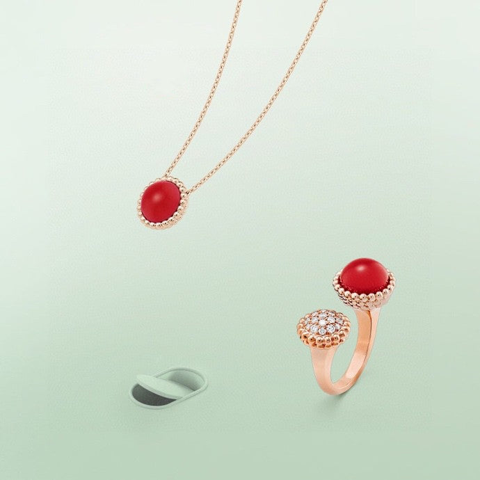 [Vellora Opalyn]PERLEE COULEURS DIAMOND ROSE GOLD BETWEEN THE FINGER RING