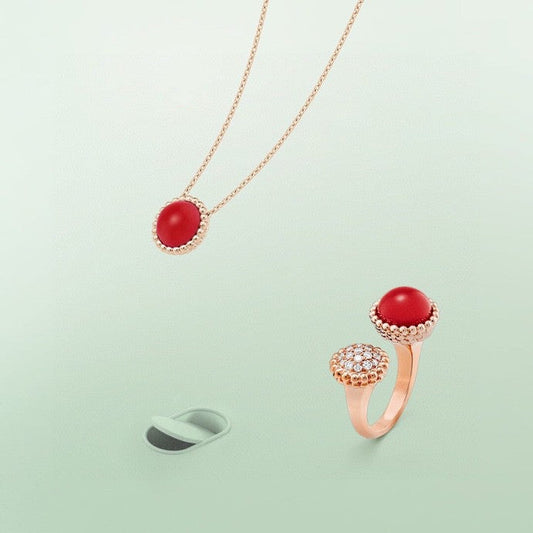 [Vellora Opalyn]PERLEE COULEURS DIAMOND ROSE GOLD BETWEEN THE FINGER RING